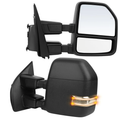 ECCPP Rear View Mirrors Towing Mirrors fit for 2017-2019 for Ford for F250 for F350 for F450 Super Duty with Power Heated Turn Signal lamp Auxiliary Lamp Blind spot Temperature Sensor