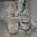 LAURMOSA Toddler Princes Shoes Girls White Dress Shoes Glitter Mary Jane Bowknot Church Shoes for Easter First Communion Flower Girls Wedding Party Toddler Little Big Kids(White, Size 3)