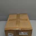 6-Tier Bookshelf, Tall Narrow Bookcase with LED Lights, Book Shelf with Steel Frame, Display Storage Shelf for Living Room, Bedroom, Home Office, Study, Balcony, Rustic Brown