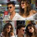 Appassal Retro Oval Sunglasses for Women Men Trendy Designer 90s Vintage Y2k Sunnies AP3662