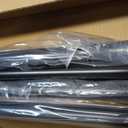 Ivilon Window Curtain Rod End Cap - 1 inch Pole. 120 to 240 Inch. Black