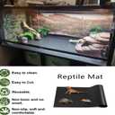 Bearded Dragon Tank Accessories, Reptile Mat Hammock Plants Bridge Jungle Climber Vines Terrarium Decorations for Leopard Gecko Hermit Crab Lizard Snake (10 PCS with Reptile Mat)