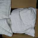 WDCOZY White King Size Quilt Bedding Sets with Pillow Shams, Lightweight Soft Bedspread Coverlet, Quilted Blanket Thin Comforter Bed Cover, All Season Summer Spring, 3 Pieces, 104x90 inches