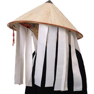 Japanese Swordsman Samurai Anime Cosplay White Hat