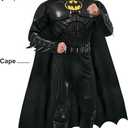Rubies DC The Flash Movie: Batman Deluxe Costume for Adults (Black, XL)