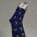Men's Fun Football Print Mid-Calf Socks, Breathable Cotton, for Teens & Adults, Ideal Football Fan Gift, One Size
