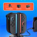 2 x Charging Dock for Nintendo Switch 2 JoyCon 2 Controller [Dual-Direction Charging Design] Magnetic,LED Indicator,4-in-1 Fast Charger Stand Station Compatible with Joy Con 2 Accessories