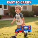 Gloween Train Set Truck Toys for Toddler Boys Girls Age 3 4 5 6 Years Old, Carrier Transport Truck with Light & Music, Great Christmas Birthday Gifts for Kids 3-4 3-5 Years Old