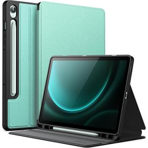 JETech Case for Samsung Galaxy Tab S10 Lite / S10 FE / S9 FE 10.9-Inch with S Pen Holder, Slim Folio Stand Protective Tablet Cover, Multi-Angle Viewing (Green)