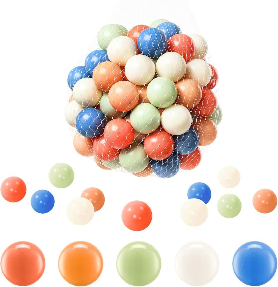 Ball Pit Balls 170 Pack 2.2 Inch 5.5cm PE Balls for Kids Play Tent and Pit | Non-toxic PE material, ASTM & CPSIA certified, suitable for indoor and outdoor play.