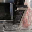 Farberware 1.1 Cu. Ft. Countertop Microwave Oven  1000 Watts Power, Auto Cook Settings, Defrost, Easy Clean and Child Safety Lock - Stainless