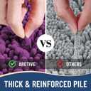 Arotive Luxury Bathroom Rugs 24x16, Extra Soft Thick Absorbent Shaggy Chenille Bath Rugs, Non-Slip Machine Wash Dry, Bath Mats for Bathroom Floor, Tub and Shower, Home Decor Accessories, Purple