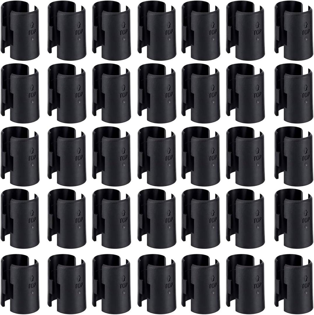 Apoulin 50Pack Wire Shelf Clips - 25 Pairs Wire Shelving Shelf Lock Clips for 1" Post Shelvings