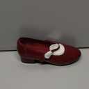 Women's Mary Jane Flats Closed Round Toe Ballet Flat Dressy Comfortable Slip on Shoes (8, Burgundy Patent)