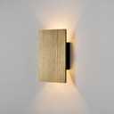 Wall Lights for Living Room with Switch,Nature Wood Wall Lamp in Modern Design,Vintage Led Wall Sconce Up and Down Indoor for Bedroom,Hallway,Hotel,Retro Night Lamp Warm White,8w,1pack