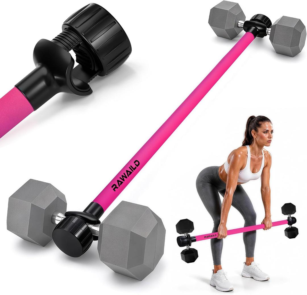 Dumbbell Barbell Converter Bar, Dumbbell to Barbell Converter for Home Gym