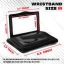 1NMORE 5v5, 7v7 Football Wristbands with Playbook System, Quarterback Wrist Coach for Youth, Flag Football Wrist Bands with Plays Stickers & PVC Cards (M)