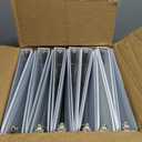 Cardinal 1 Inch 3 Ring Binders, White, 12 Pack, Round Ring Binder, Holds 225 Sheets, PVC Free, Customizable Covers, 2 Pocket View Binders for Office and School Organization