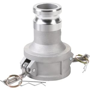 Camlock Fittings Type DA 3 Female Camlock 2 Male Camlock Cam and Groove Hose Fittings, Aluminum Material, Reducer, 125PSI