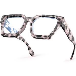 VISOONE Blue Light Blocking Glasses with TR90 Rectangle Frame and Chic Preppy Look for Women Men RIVER 