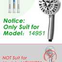 Pavezo Replacement Shower Filter for Handheld Shower Head No.14951 (ASIN: B09YN8Z2YD), Multi-stage Filter for Hard Water Reduce Chlorine and Restore PH Balance,Glowing Skin (White-3Pcs)