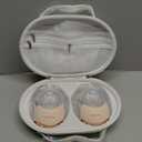 Wearable Breast Pump, Quiet Breast Pump Hands Free for Travel, Portable & Electric Breastfeeding Pump with 3 Modes & 12 Levels, 18/21/24mm, 2 Pack, Pink