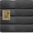 Softolle Luxury Bath Towels Set of 4 (27” x 54”) | Towels for Bathroom | Super Soft | Highly Absorbent Towels for Home, Spa, Gym (Silver Grey)