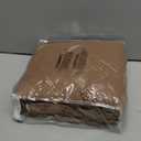 Nanspring Extra Long 120 Inch Curtains for Living Room Linen Farmhouse Light Filtering Elegant Semi Sheer Curtain Back Tab Floor to Ceiling High Window for Bedroom 52x120, 2 Panels Caramel Brown