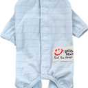 RSS08-Fblue-XS+ Recovery Suit for Surgery - Abdominal Wounds Bandages, Wound Protective Vest - Prevent Licking, Substitute E-Collar - One Size for Female Dogs