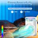 IWENNUAN Portable Air Conditioners, 4 in 1 Portable AC Unit with Remote, 1500ml Water Tank, 3 Speeds, 6H Timer, 2 Spray Mist, 7 Night Light, Personal Mini Air Conditioner for Bedroom (White)