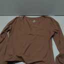 Long Sleeve Shirts for Women 2026 Fall Fashion V Neck Basics Crop Tops Slim Fitted Y2K Tops Outfits Clothes Size Medium, Coffee Grey 