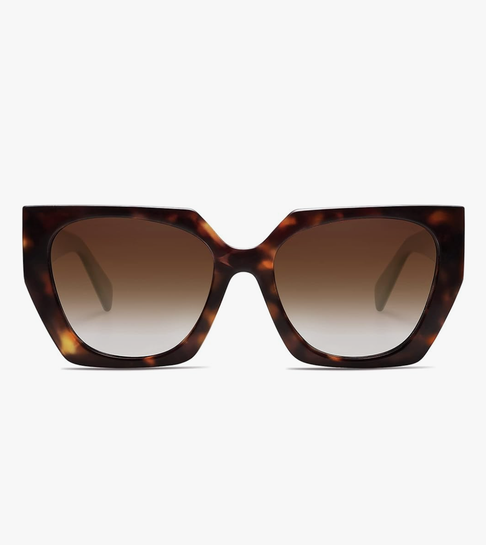 SOJOS Large Oversized Polarized Sunglasses for Women, Big Designer Women's Trendy Square Shades SJ2205