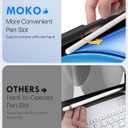MoKo for iPad Air 11 Inch Case with Keyboard 7th/6th Gen(M4/M3-2026/2025/2024), iPad Air 5th/4th Gen Case 2022/2020 10.9'' with Pencil Holder, Multi-Angle Detachable Bluetooth Keyboard, Black