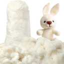 250g/0.55lb Cotton Stuffing for Stuffed Animals Soft Pillow, Natural Cotton Fiber Filling Batting, for Toys, Cloud Decorations, and More