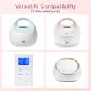 Two Complete Sets Compatible with Spectra S1/S2/S9 Breast Pump Replacement Parts (24mm Two Complete Sets with 17/19/21mm Flanges)