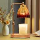 Candle Warmer Lamp with Timer Dimmable, Lamp Candle Warmer for Jar CandlesBirthday Gifts for Women Mom, House Warming Gifts Vintage Home DecorWax Warmer Lamp (Gold)