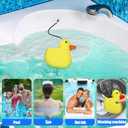 Umigy 4 Pcs Hot Tub Scum Absorber Pool Oil Absorbing Sponge Hot Tub Sponge for Scum Swimming Pool Spa Scum Absorber Hot Tub Accessories for Adults Pool Cleaning, Keeps Water Clear (Yellow Duck)