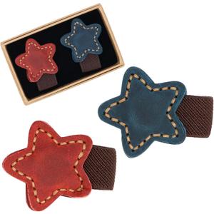 2pcs Magnetic Leather Bookmarks, Handmade Magnet Bookmark, Suitable for Women, Men, Students,Teachers and Other Reading Enthusiasts, Gifts Set for Book Lovers (Red+blue)