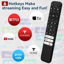 Replacement Universal TCL Remote Control for TCL Smart TV QM8/QM7/S5/S4/S3/Q7/Q6/Q5 4K UHD HDR LED QLED QD-Mini LED Full-HD(NO Voice)