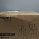 VASAGLE Bar Stools Set of 2, Counter Height, with Back, 24.8-Inch