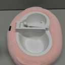 Tablet Pillow Stand, Compatible with 5"-12.9" Kindle, iPad, Phone/Tablet, Google, Samsung, 360 Rotating Phone Holder for Bed, Soft Plush Fabric, Detachable Bowl, Reading and Relaxation on Bed, Pink