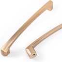 2 x COTYKILEY 6 Pack 7.5Inch(192mm) Champagne Copper Kitchen Cabinet Handles Brushed Brass Cabinet Pulls Cabinet Door Handles Gold Kitchen Cabinet Hardware
