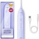 AquaSonic Icon Water Flosser for Teeth  Cordless Rechargeable Oral Irrigator  Waterproof, Portable Dental Cleaning with Jet Tip  Braces Home Travel - Lilac