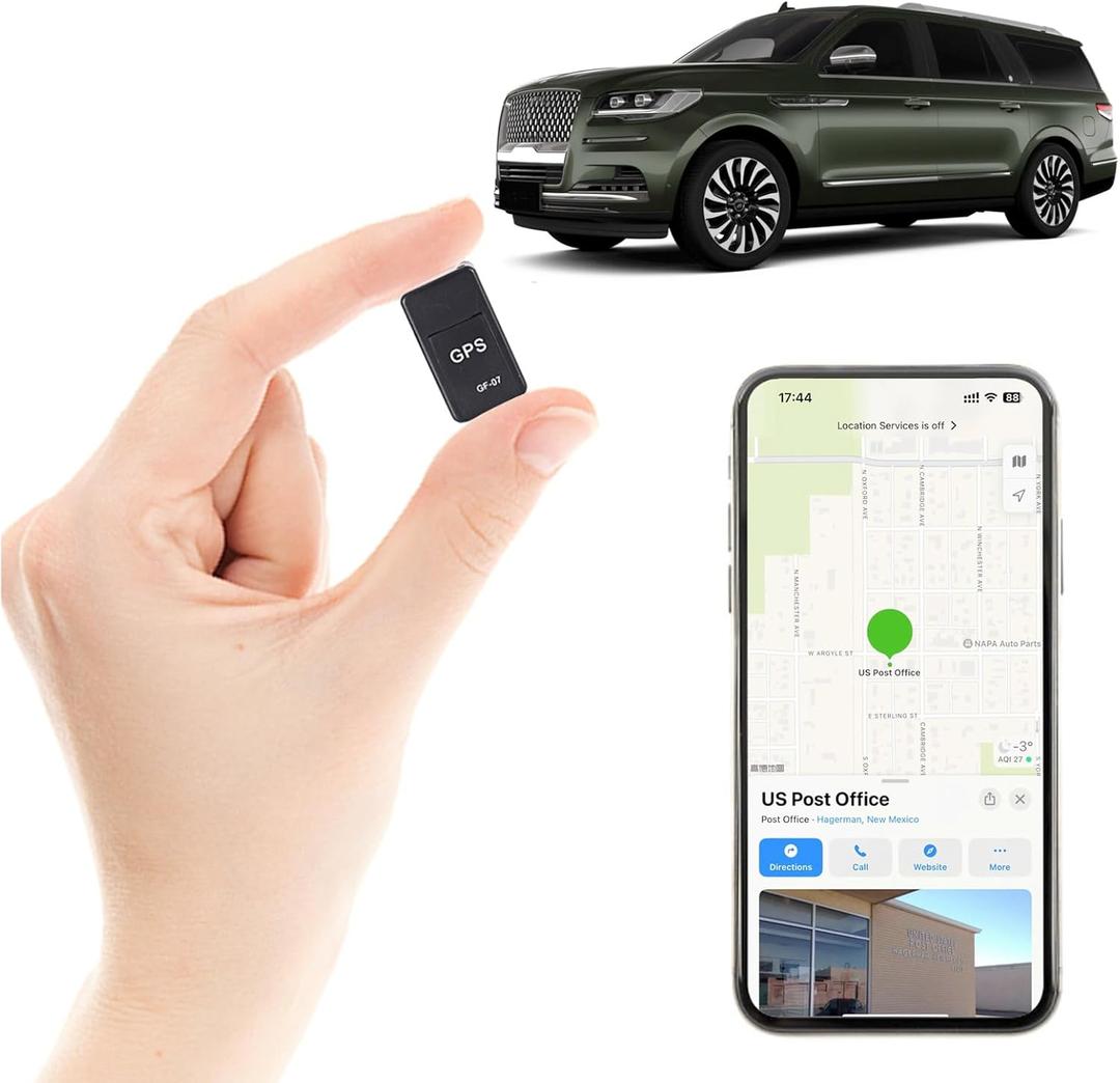 Mini GPS Tracker for Vehicles No Monthly Fee - Real-time Wireless Hidden GPS Trackers Device for Car with Smart Phone app