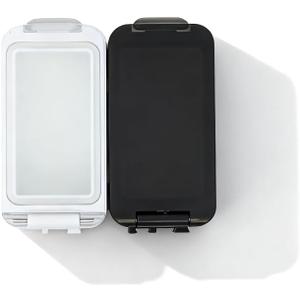 Small Day & Night Pill Case for Pocket, Compact Daily Vitamin Box, Detachable AM/PM Pill Dispenser, 2 Compartment Medication Holder