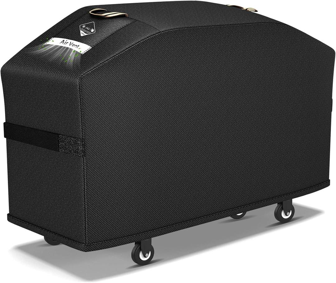 KINGLY Griddle Cover for Blackstone 36" Griddle with Hood[2026 Upgraded 800D Heavy Duty] Rip-Proof Material,Waterproof UV & Fade Resistant,Flat Top Gas Grill Cover with Adjustable Strap and Air Vent