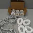 Menkxi 12 Pcs Pool Cleaner Accessories 4 Climbing Rings Replacement Compatible with 6101611 R4 2 Guide Wheels with Pulley Gear Compatible with 3884997 R6 6 Pool Cleaner Track Compatible with 9985006R2