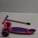 Scooter for Kids Ages 3-5 - Light Up Wheels, Extra Wide Deck, Foot Activated Break, Self Balancing Kids Toys for Boys & Girls (Pink/Purple)