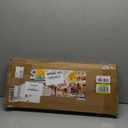 Sticker Display Stand with Curved Pockets for Big 4'' Stickers- Brochure Holder with Customizable Space - On the Go Display Stands for Vendor Events - Ideal for Small Business Vendors (Natural, Large)