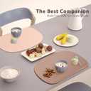 Cuddle Campus Set of 3 Silicone Placemats with Raised Edges for Kids,Toddlers,Babies, Non-Slip Dinning Table Mat, Baby Eating Mat, Food Mat Set 6, Medium Size-3 Pack